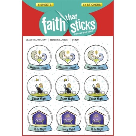 Workstationpro Sticker - Welcome Jesus 6 Sheets Faith That Sticks WO3329456